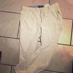 Izod 33/30 American Chinos white/grey pin stripes